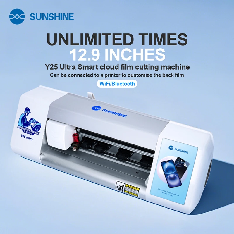 SUNSHINE Y25 Ultra Unlimited Times Smart Cloud Film Cutting Machine WiFi+Bluetooth,80+ languages Supports below 12.9 inches