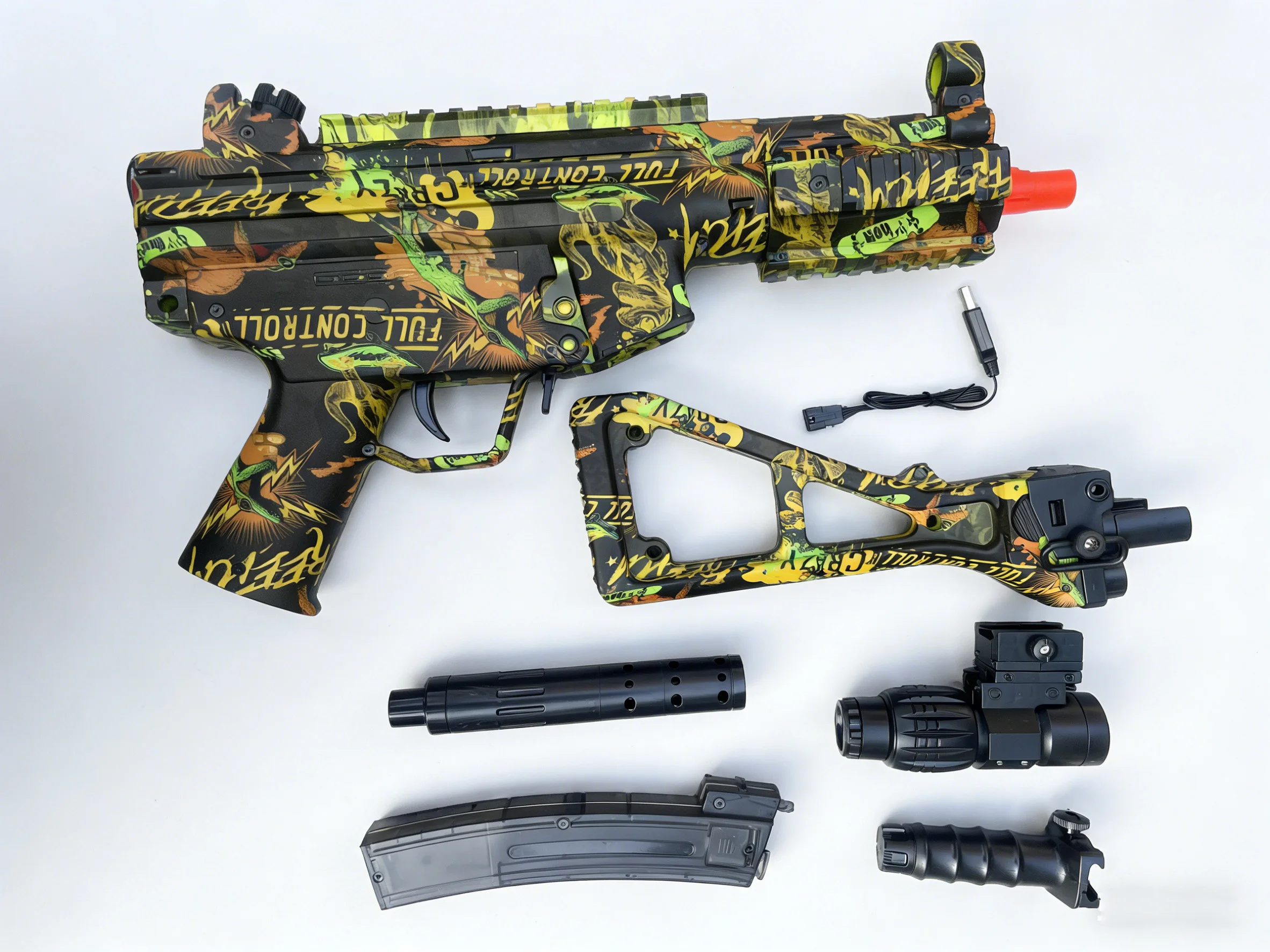 ปืนเจลแบลสเตอร์ 7.4V รุ่นอัพเกรด - ยิงแม่นยำ 20 เมตร & ยิงอัตโนมัติเต็มรูปแบบ, ของเล่นต่อสู้กลางแจ้งแบบไฟฟ้าสำหรับผู้ใหญ่และวัยรุ่น, ของขวัญสำหรับผู้ใหญ่ที่สมบูรณ์แบบ