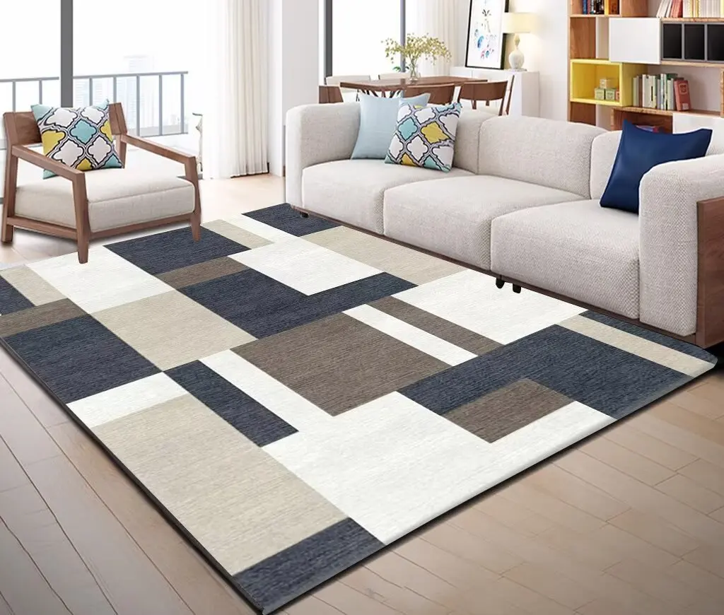 Nordic Style Large Living Room Carpet Home Decor Room Washable Soft Rugs Non-slip Entrance Door Mat Easy Clean Coffee Tables Mat