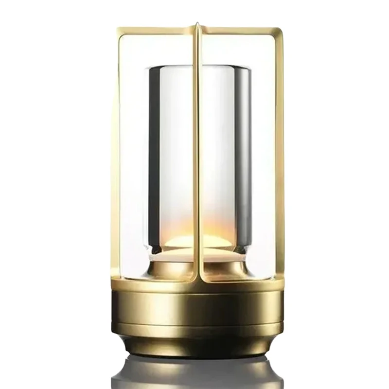 Lâmpada de mesa led recarregável luz da noite quarto proteção para os olhos avançado sentido lâmpada cabeceira portátil acampamento Lamp-AT64