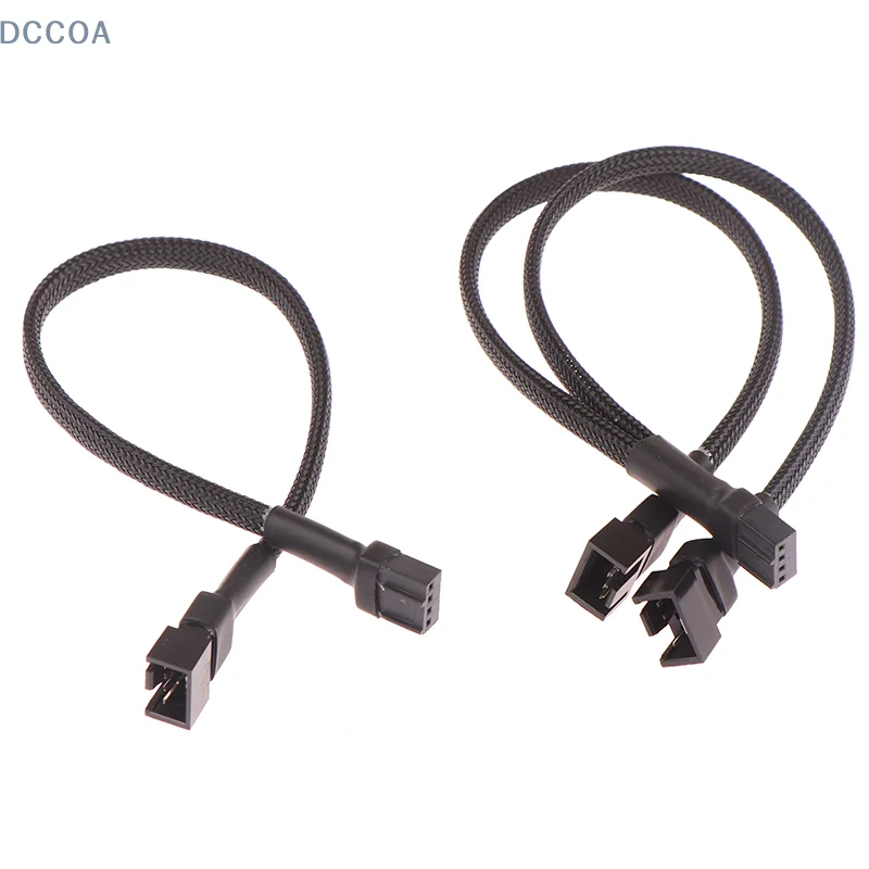 1Pcs 4 Pin Adapter Cable Cpu Fan Splitter 1 To 1 2 3 4 Computer Fan Splitter Cable Extension Power Accessories