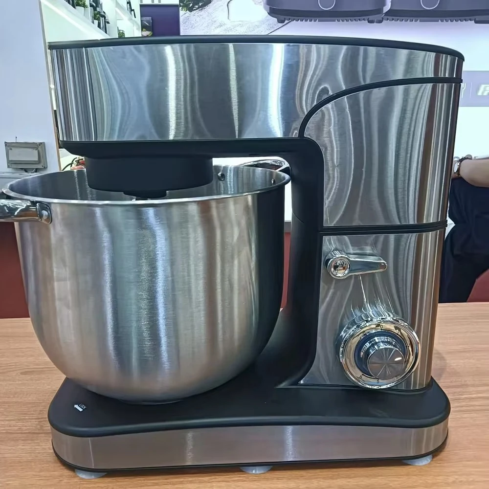 Commercial Stand Food Mixer Stainless Steel Housing Electric 16L Fully Copper Motor 10-Speed for Pizza Dough Cake Egg Bread