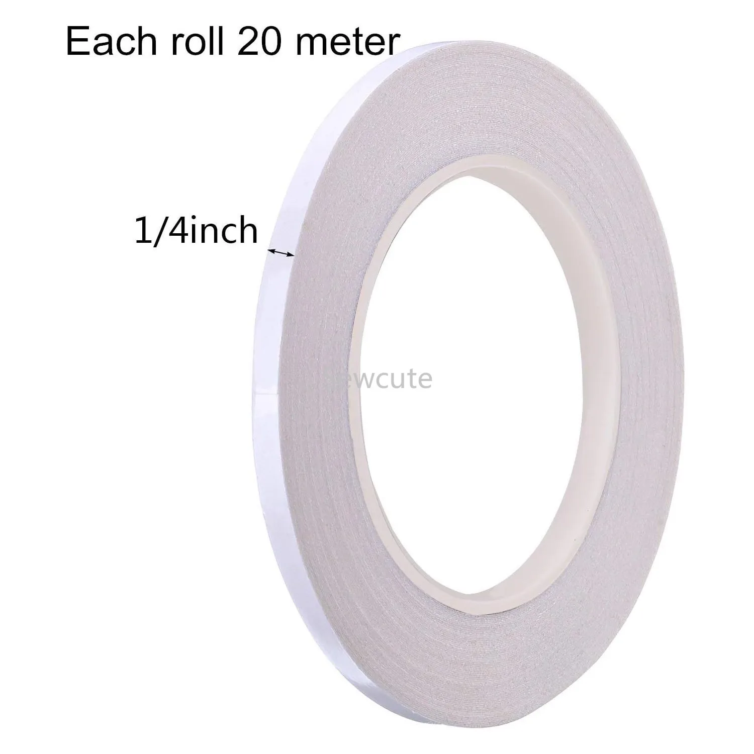 Quilting Sewing Tape Wash Away Tape Water-soluble Double-sided Adhesive Each 20meters (2 Rolls)