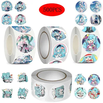 500PCS Cartoon Hatsune Miku DIY Aufkleber Nette Anime Figur Bild kinder Belohnung Umschlag Abdichtung Graffiti Dekoration Aufkleber
