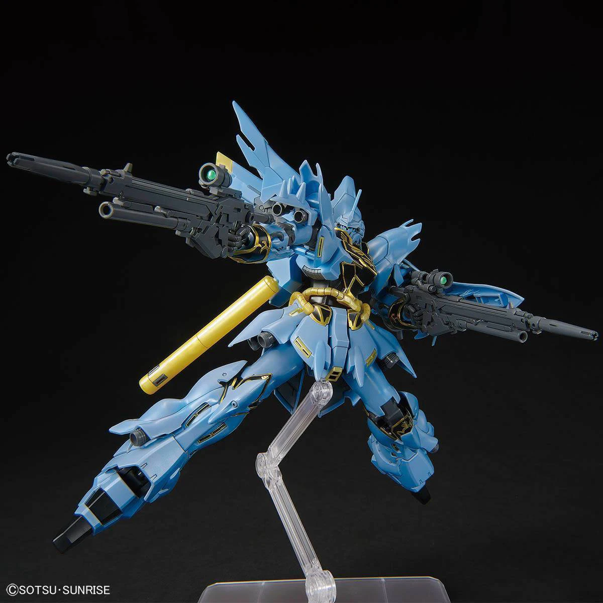 In Stock Original Bandai HGUC GUNDAM SCRAMBLE in FUKUOKA MSN-06S Sinanju Ver GSF Action Figure 1/144 Collectible Model Toys Gift