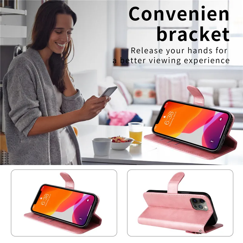 샤오미 마그네틱 지갑 플립 커버, 가죽 케이스, 지퍼 보호 코크, 샤오미 12T 11T Mi 10T Note 10 Pro 12S 12X 12 11 Lite 5G NE