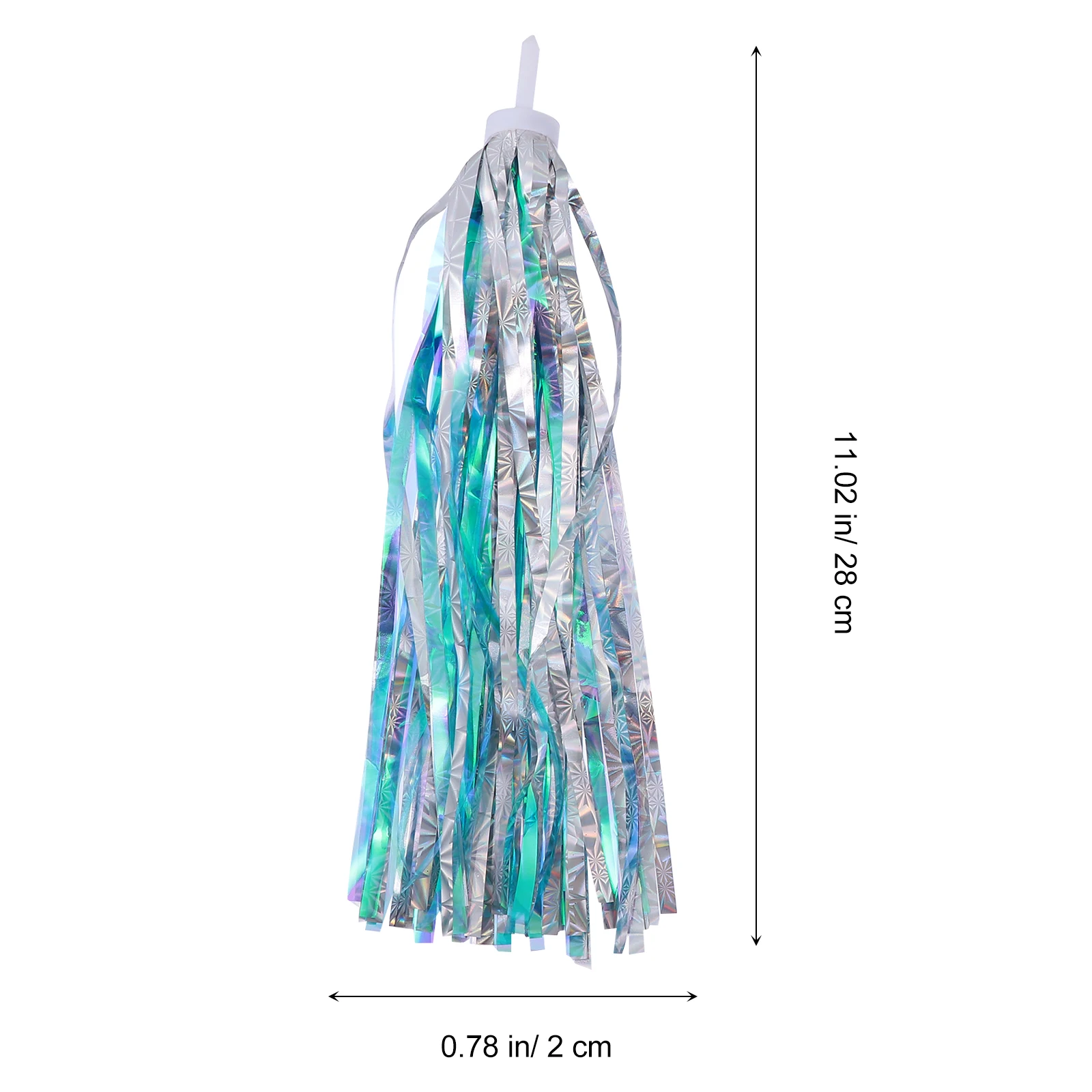 

2 Pairs Colored Ribbons Bike Streamers Handlebar Hanging Kids Bicycles Scooters Plastic Durable Practical