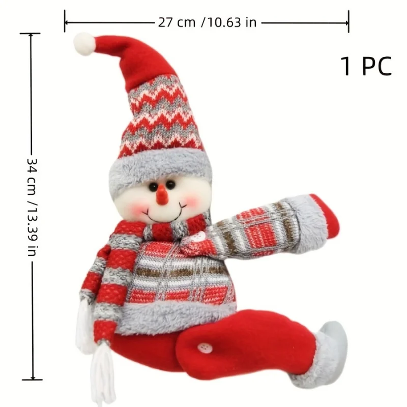 مشبك رباط ستارة عيد الميلاد، تصميم مخطط سانتا ثلج الرنة، ديكور المنزل لغرفة النوم وغرفة المعيشة