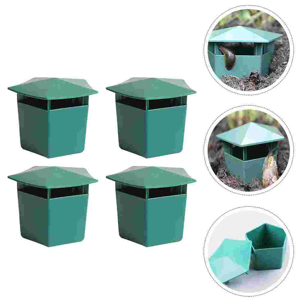 

4pcsPlastic Snail Trap Snail Controller Case Insect Trap Garden Crawler Trap Snail Trapping Tool Snail Killer For Balcony Garden