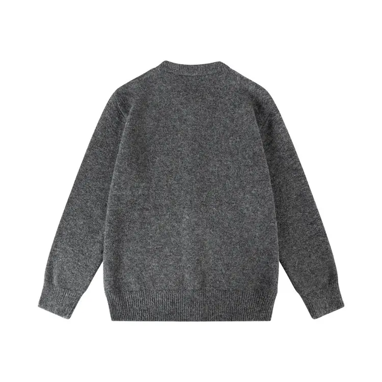 Neu eingetroffener Strickpullover Vintage Herren Frühling Herbst Strickjacke Herren Pullover Mäntel Einfarbige Herrenbekleidung Oberbekleidung 3XL – Detail 7