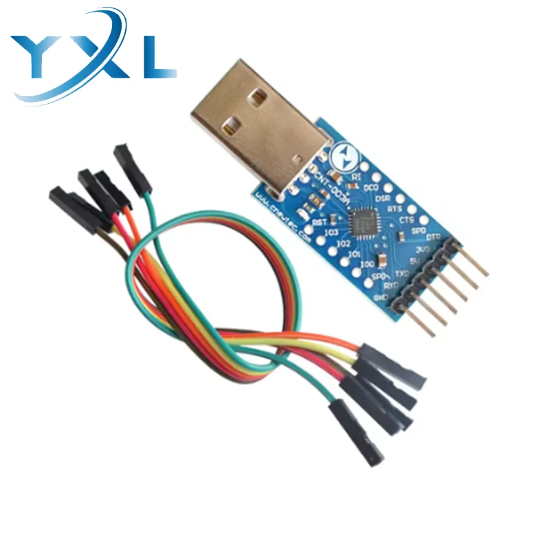 Последовательный преобразователь модуля USB 2.0 в TTL UART 6PIN CP2104 STC PRGMR Замените CP2102 с кабелями Dupont Последовательный преобразователь модуля USB 2.0 в TTL UART 6PIN CP2104 STC PRGMR Замените CP2102 с кабелями Dupont