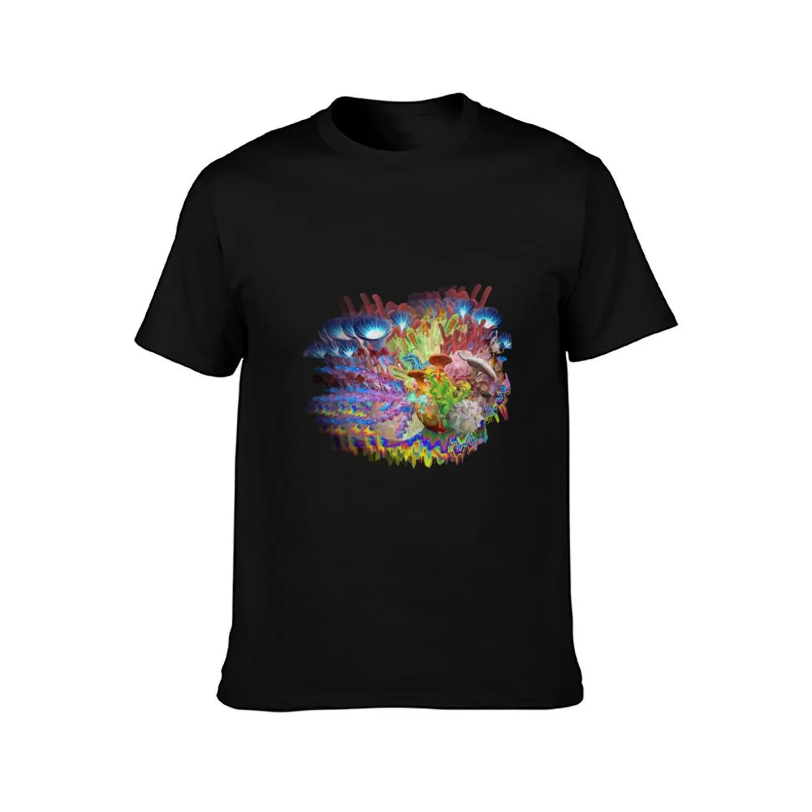 I Travel the Universe' Intergalactic Psychic Mushroom Collage T-Shirt sweat boys animal print clothing for men