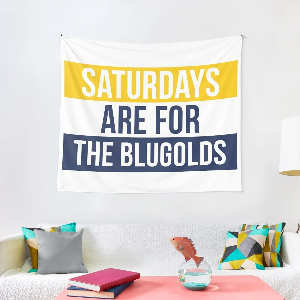 University of Wisconsin Eau Claire Blugolds Saturdays Tapestry Cute Room Decor Home Decoration Accessories Tapestry