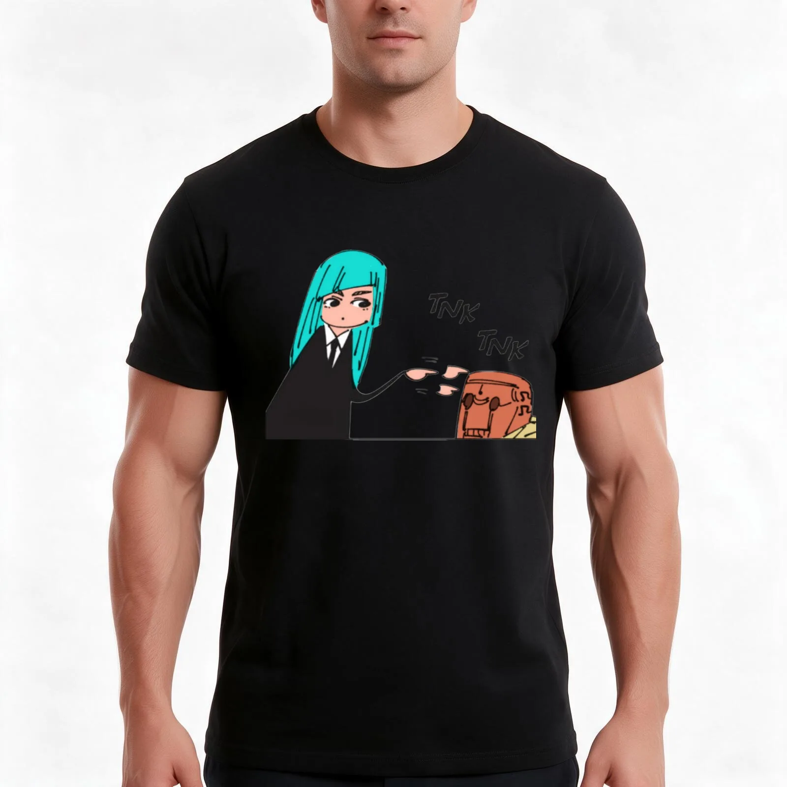 Knock Knock: Miwa's Here T-Shirt Summer Casual Cotton Tee Oversized Streetwear Tops Vintage Graphic Print Unisex Men Women