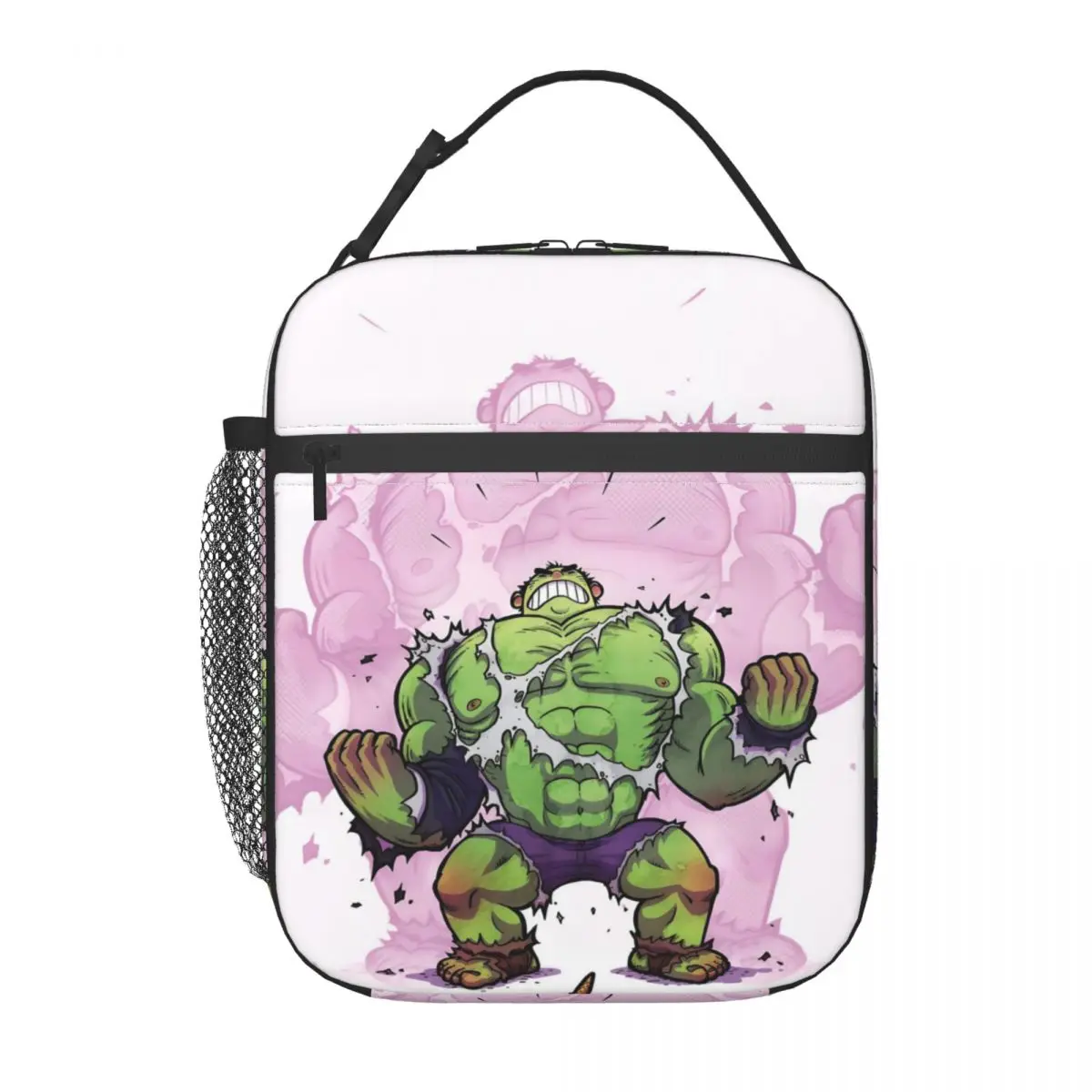 

Custom Hulk Comic Cute Insulated Lunch Bags for Outdoor Picnic Food Manga Portable Cooler Thermal Lunch Box Women Kids