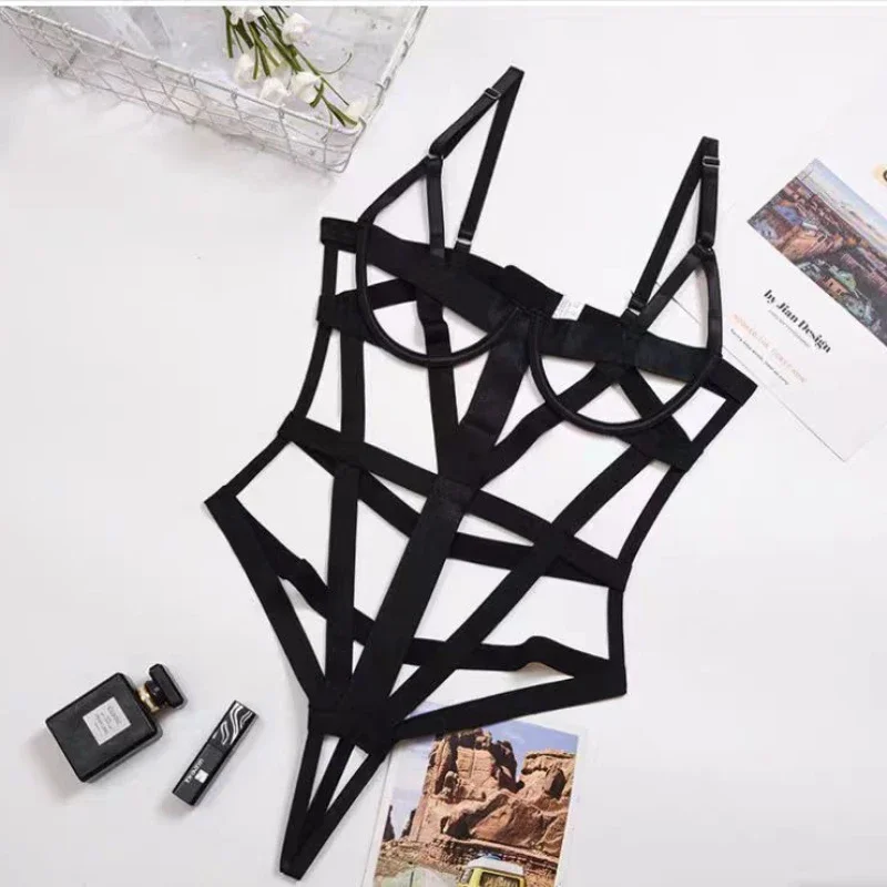 Sexy Exotic Costumes Sensual Lingerie Transparent Bandage Erotic Apparel Porn Goth Mesh Sex Outfit SSexy Lingerie Women Bodysuit