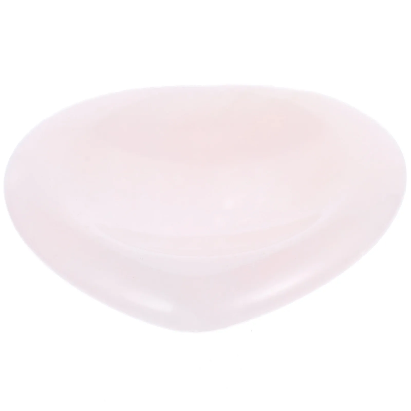 Heart Shaped Mini Scraping Plate Natural Thumb Stone Crystal Massage Tool for Facial Neck Wrist Stress Anxiety Relief Portable