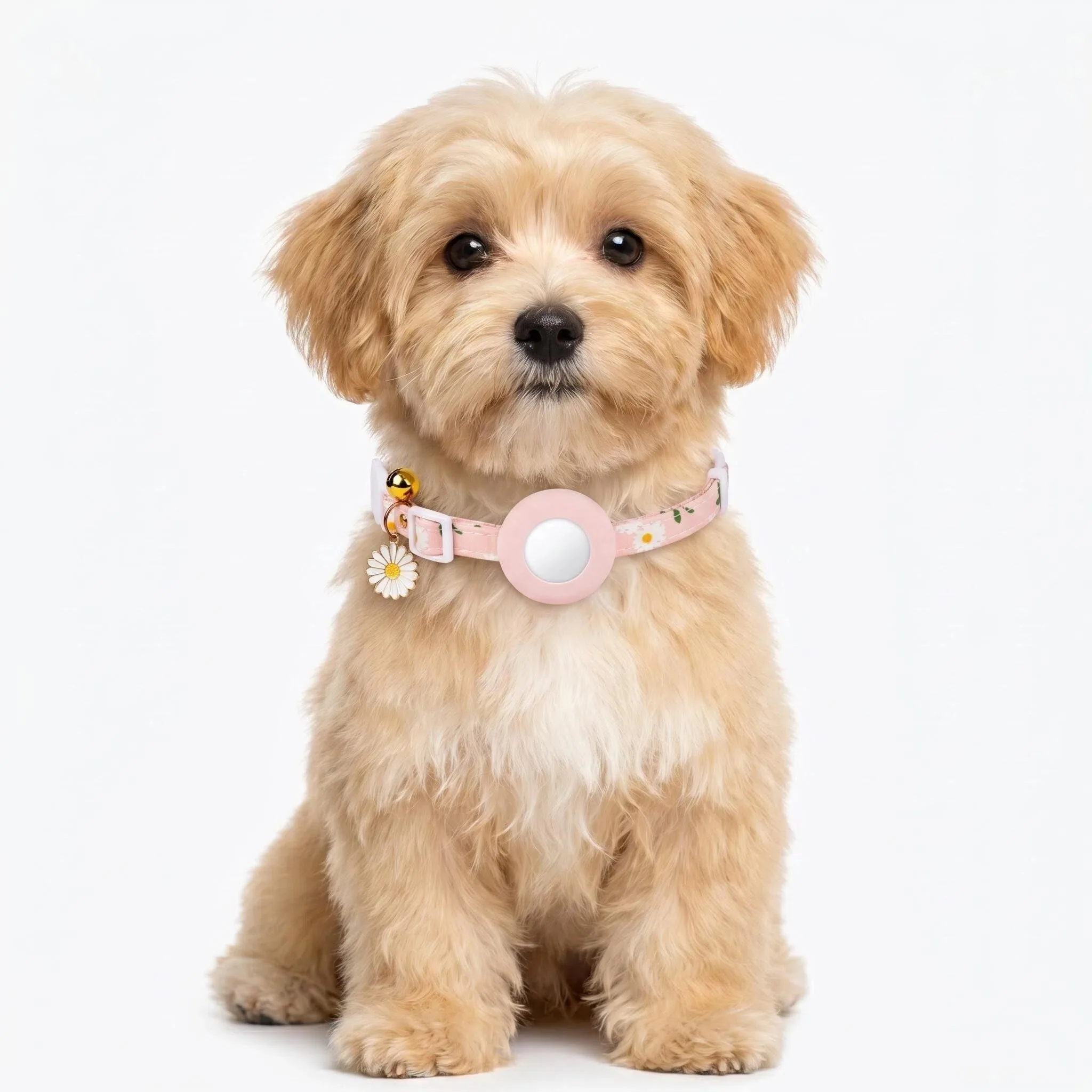 Collar ajustable para gato con soporte de AirTag y campana - imagen 5