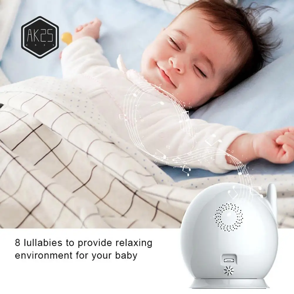 

Видеоняня AK25, 4,3-дюймовый IPS-экран, камера для наблюдения за ребенком, функция колыбельных песен и оповещения о кормлении