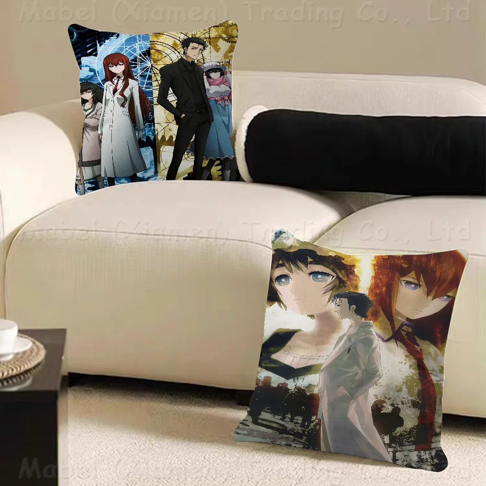 Anime Steins Gate Pillowcases Home Bedding Decorative Pillow Cover Wedding Super Soft Pillow Case