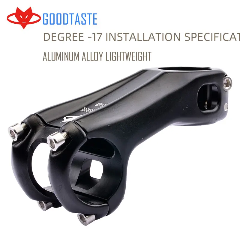 Goodtaste 31,8*28,6mm Vor MTB Vorbau Riser 90mm 7/17 Grad Rennrad Mtb Lenker Al-legierung CNC DH/AM/XC Stem Cover Bicycle