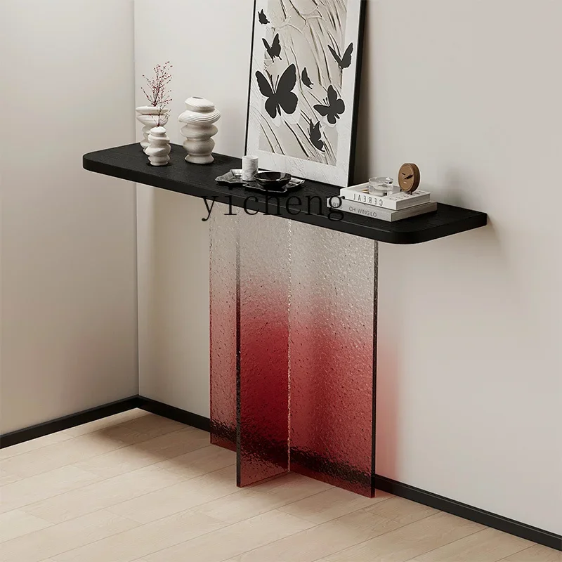 

ice crack gradual change suspension entrance table retro simple entrance table in the ancient style end table