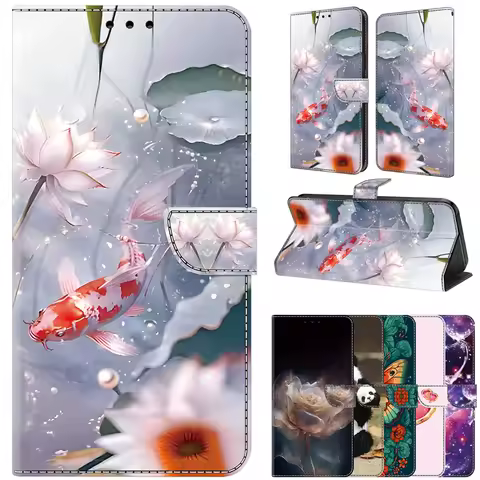 3D Flip Leather Wallet Magnetic Case For Samsung Galaxy S24 S23 S22 S21 S30 S20 S10 S10E S9 S8 Plus Ultra Galaxy S20 S21 S23 FE