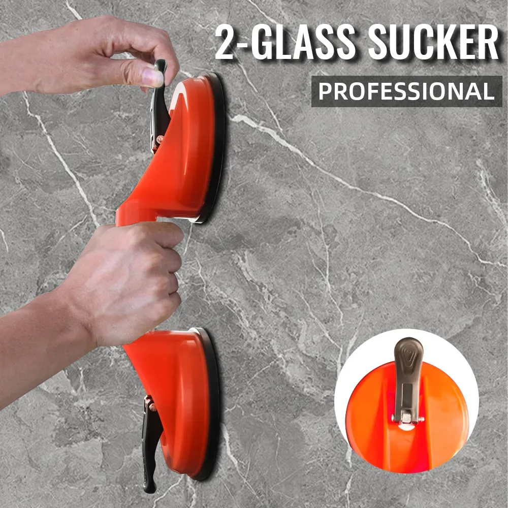 Handle Dual Suction Cup Glass Suction Cups Dent Puller Handle Lifter Car Dent Puller Removers for Lifting Glass Dent Repair Tool