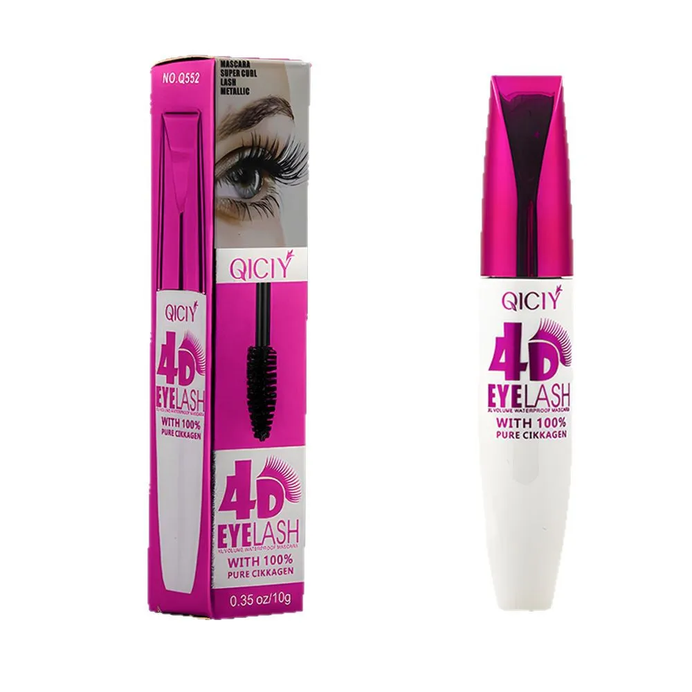 QICIY Mascara European and American Waterproof Curl Thick Non-smudging Long-lasting 4D Mascara