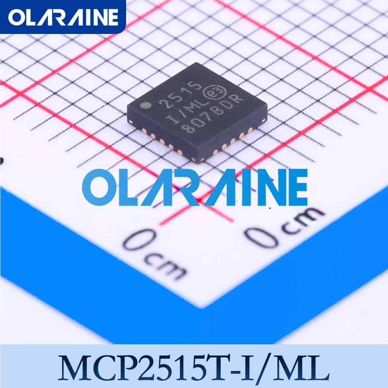 MCP2515T-I/ML I/ML T-I/SO T-E/ML I/P I/SO E/P E/ML E/SL I/ST E/SO T-E/SO T-E/ST QFN-20 CAN interface integrated circuits 1 Mb/s