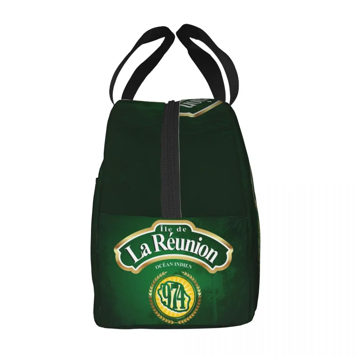 974 Reunion Island Lunch Bag for Women Margouillat Isle Indian Ocean Insulated Cooler Thermal Lunch Box Work School Food Bags