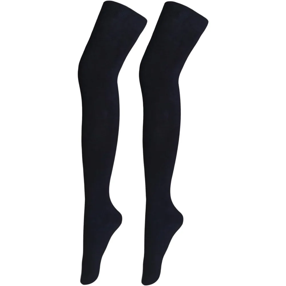 

Women's Cotton Thigh High Socks, Warm Over-the-Knee Boot Stockings & Leg Warmers for Winter Daily Wear