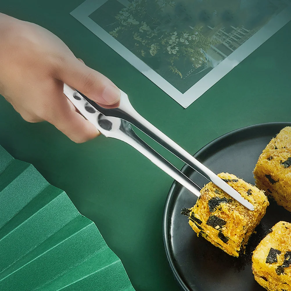 

2Pcs Stainless Steel Bbq Tongs Long Handle Multi-Function Cooking Food Clips Convenient Grill Accessory for Kitchen Party