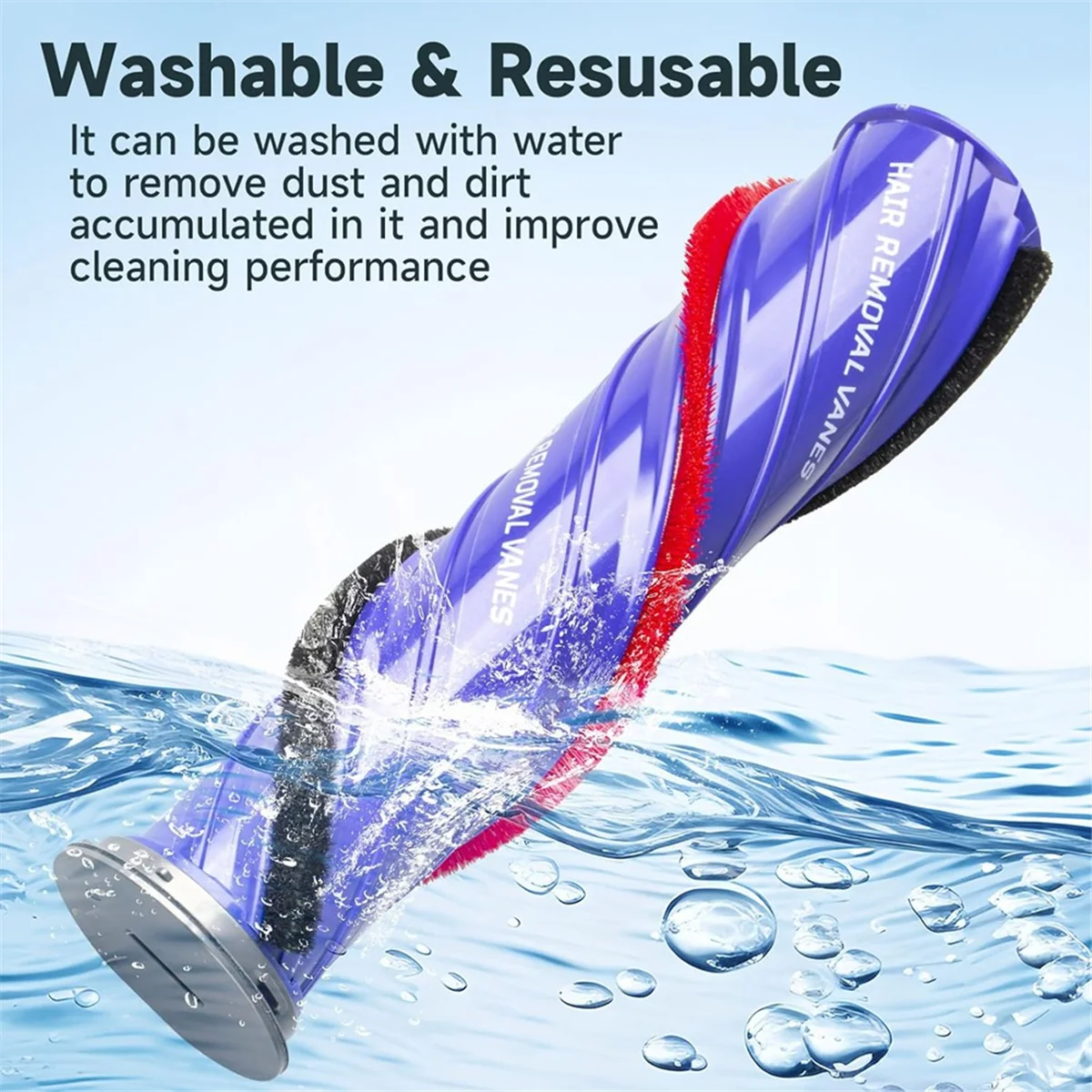 أسطوانة الفرشاة لـ Dyson V10 V11 V15 مرفقات رأس المكنسة اللاسلكية ذات المحرك المباشر، لاستبدال فرشاة دايسون الدوارة