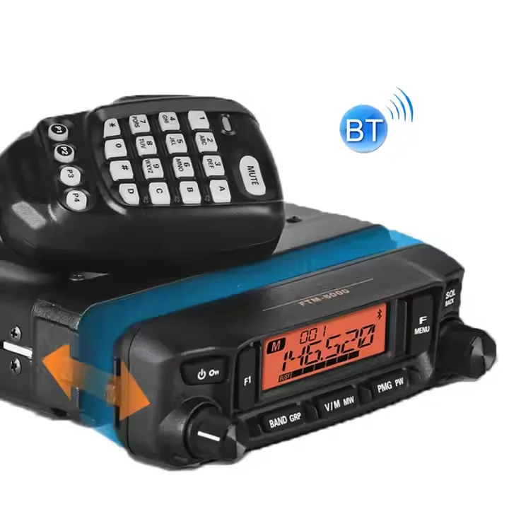 YAESU FTM-6000R راديو سيارة عالي الطاقة UV Dual VHF & UHF مع بلوتوث 10 كجم نقاش