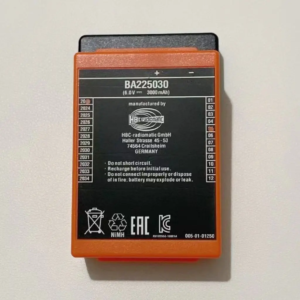 Driving pump truck HBC remote control battery BA225030 durable 3000mA