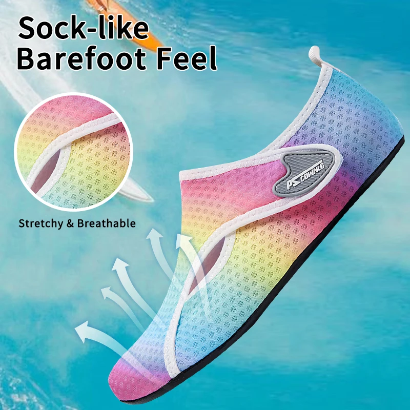Quick Drying Water Shoes Non-Slip Breathable Summer Aqua Beach Sandal Flat Shoe Seaside Slipper For Men Women Creek Shoes 1Pair image 5