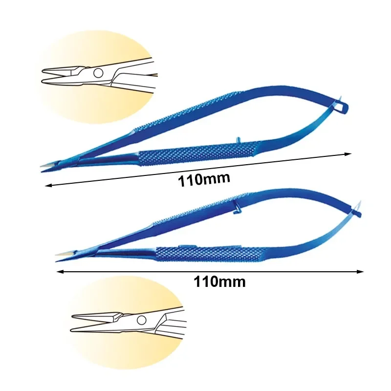 

GREATLH Ophthalmic Needle Holder Needle Holding Forceps Pliers Titanium Alloy Ophthalmic Surgery Instrument