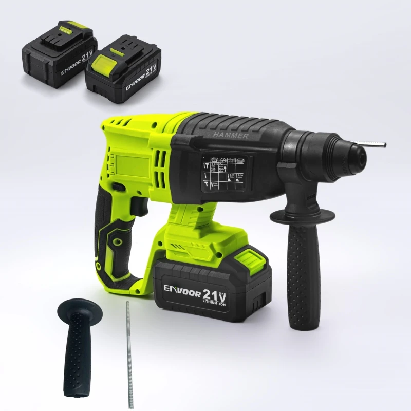 

21v Brushless Wireless Electric Rotary Power cordless tool Hammer Drill Machine With Lithium Battery