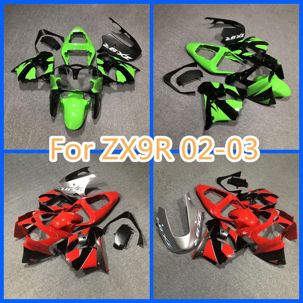 

For 02-03 ZX-9R Kawasaki ZX9R 2002 2003 ZX 9R Motorcycle Fairing Kits High Grade ABS Road Racing Body Repair Aftermarket Parts