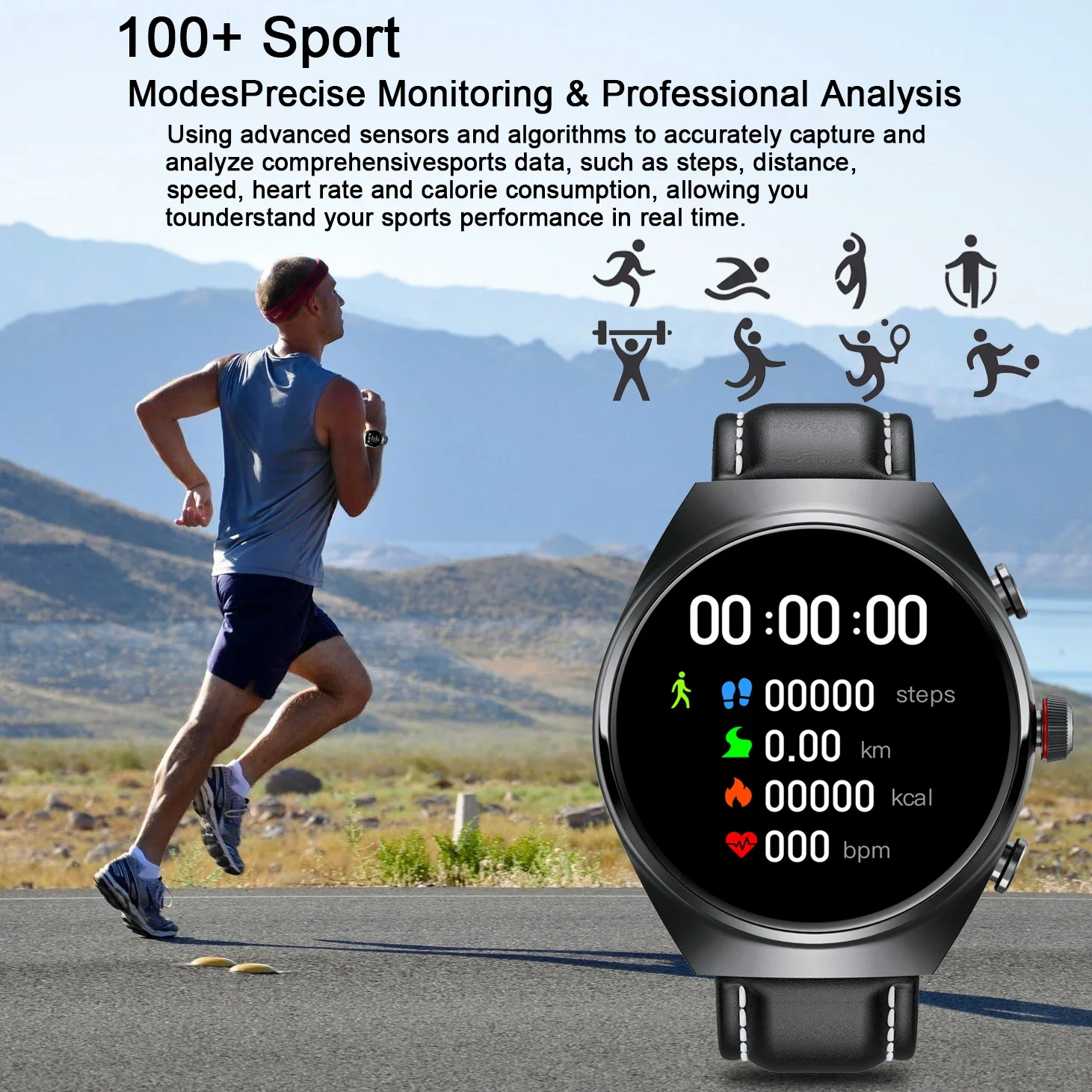 New Smart Watch Men Two in One TWS Wireless Headset Bluetooth Call NFC Heart Rate IP68 Waterproof Sports Watch for IOS Android