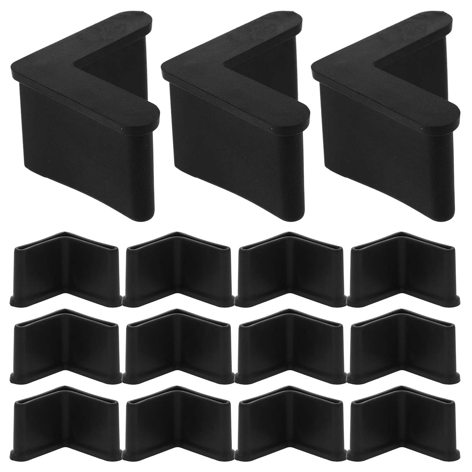 

20pcs Rubber Feet Furniture Bed Frame Leg Covers Triangle Pads Foot Cabinet Stoppers Non Slip Floor Protectors