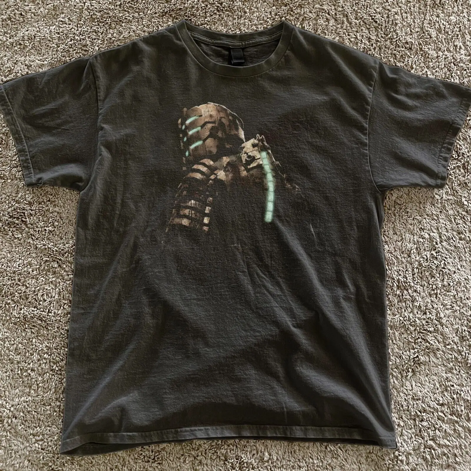 Dead Space Vintage aesthetic black tee, Dead Space character nostalgia Y2k