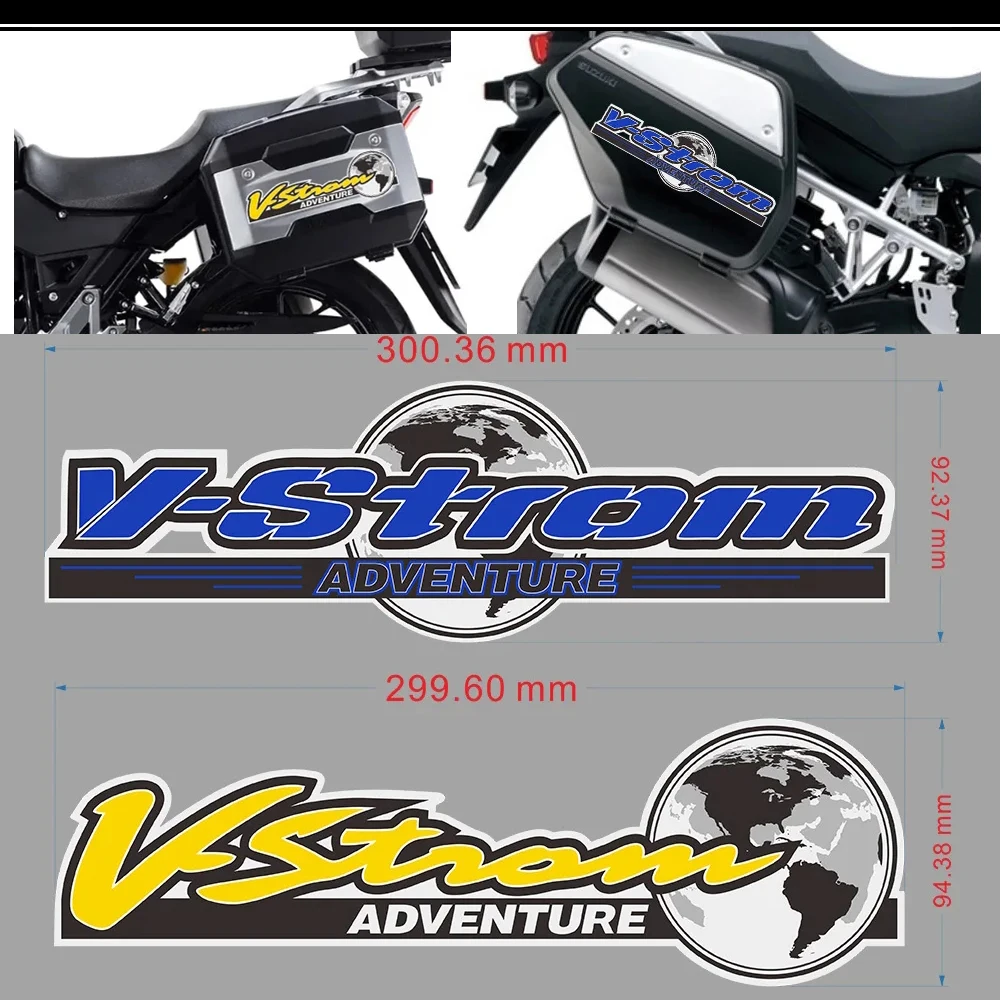 

For Suzuki V-STROM VSTROM DL650 DL250 V STROM DL 650 250 ADVENTURE Protector Motorcycle Tank Pad Trunk Luggage Stickers Decals