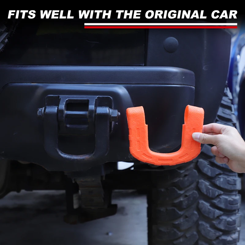 

For Hummer H3 2005 2006 2007 2008 2009 rubber Car Rear Trailer Tow Hook Ring Protective Cover Exterior accessories