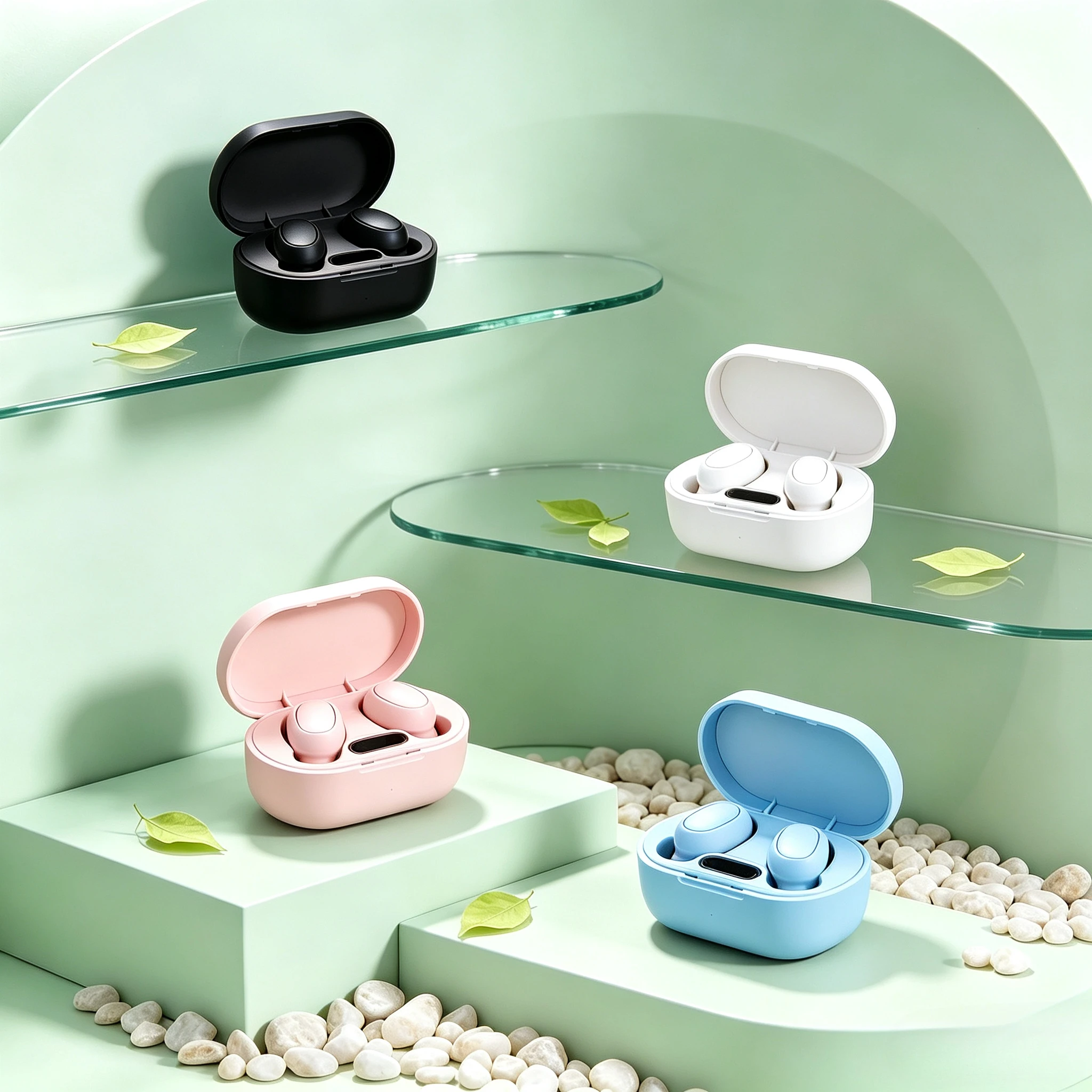 Original E7S Wireless Bluetooth Headset with Mic LED Display Earbuds TWS Earphone Bluetooth Headphones