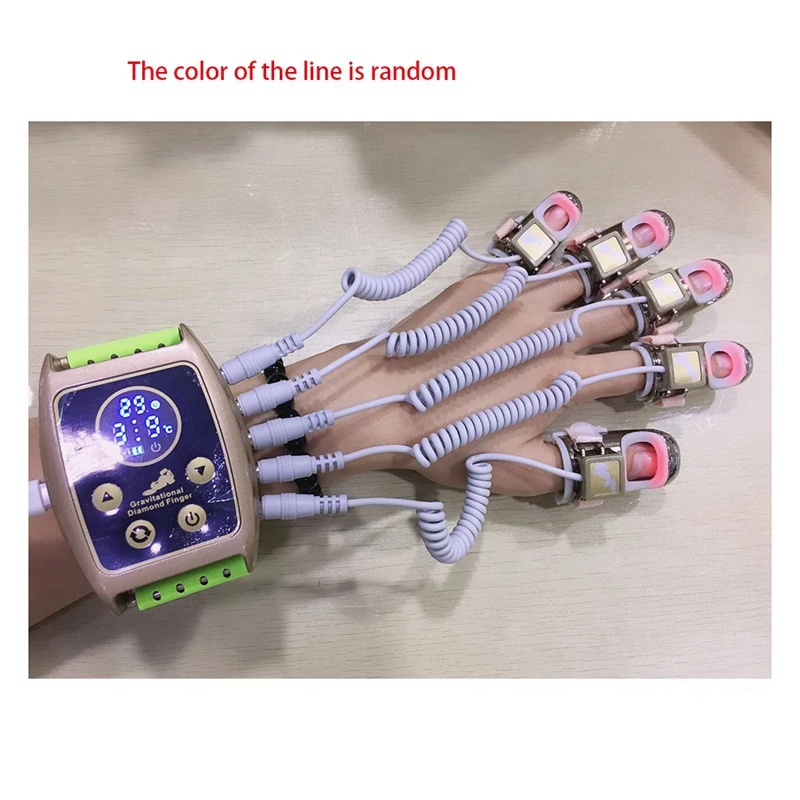 1 STKS Radiofrequentie Microstroom Gouden Vinger RF EMS Schoonheid Machine Gezicht Lifting Body Massager Goudlegering + Siliconen