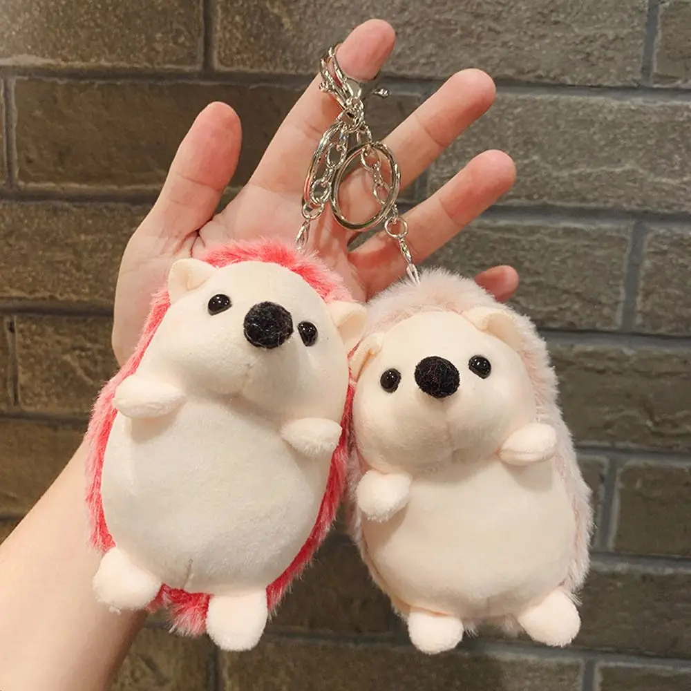 Nette Plüsch Spielzeug Cartoon Auto Zubehör Mädchen Geschenk Igel Anhänger Auto Schlüssel Ring Mädchen Schlüssel Kette Koreanischen Stil Schlüssel Kette Tasche Anhänger