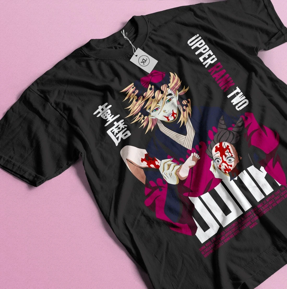 2026 Sommer Demon Slayer Anime Doma Lockeres Kurzarm-T-Shirt aus Reiner Baumwolle für Kinder Trendiges Unisex Casual Bequemes Y2k-Shirt