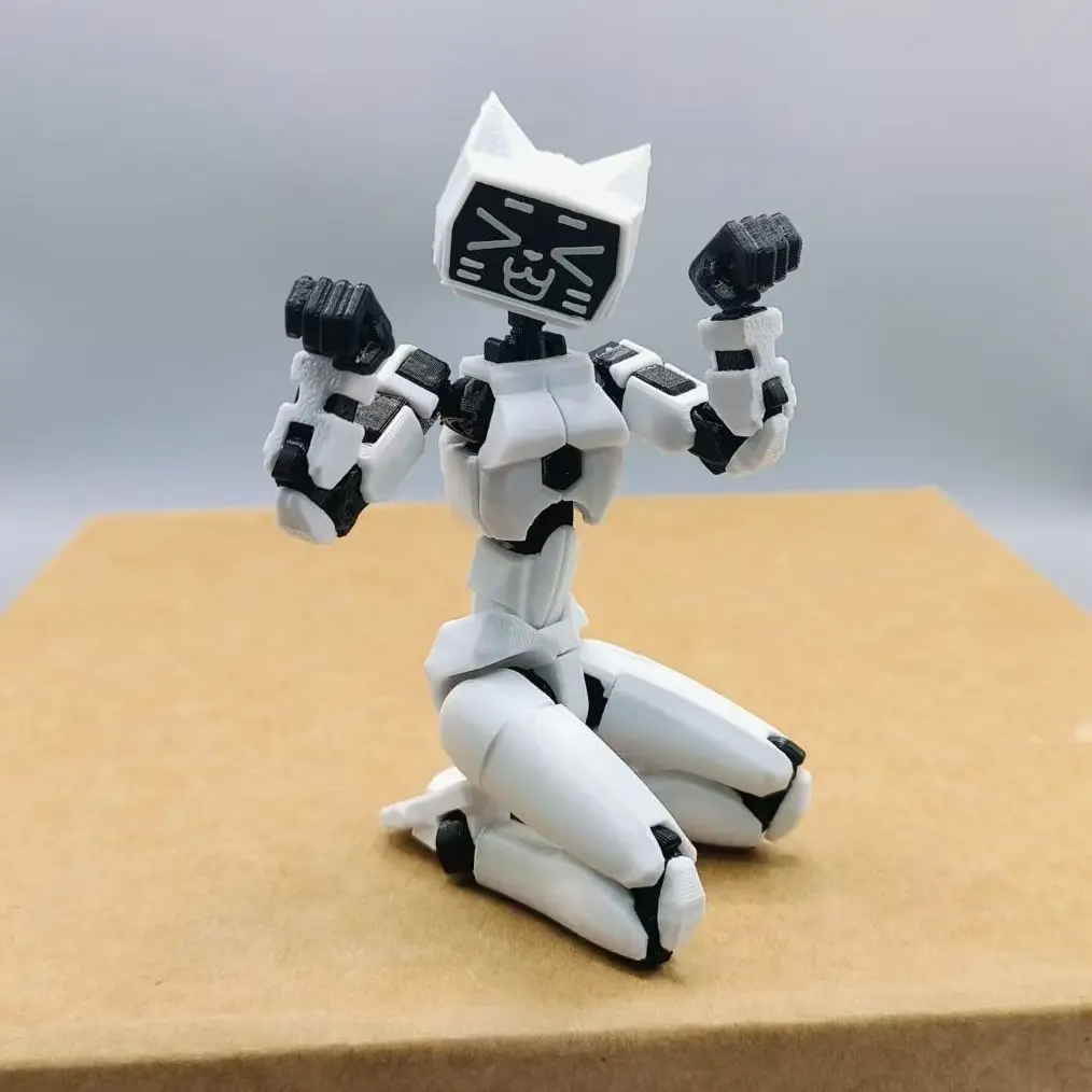 ดัมมี่13 ตุ๊กตาทีวีแมนพิมพ์สามมิติ หูแมว ฮาคิมิ - ฟิกเกอร์ขยับได้ พร้อมเล่น